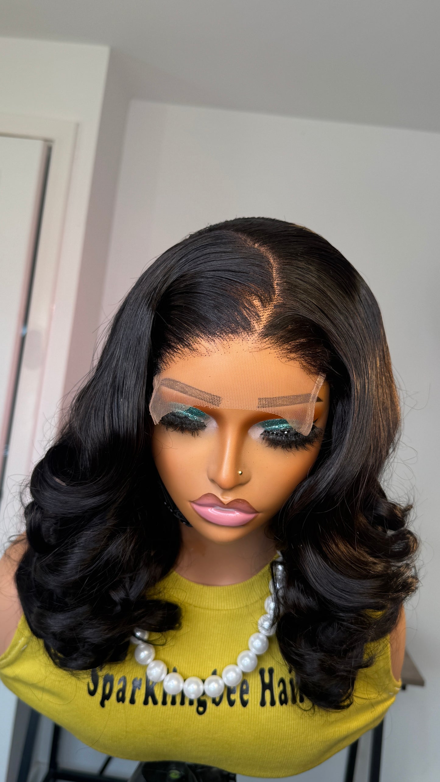 Amara Natural Bounce Super Double Drawn Human Hair Wig with 5x5 Closure
