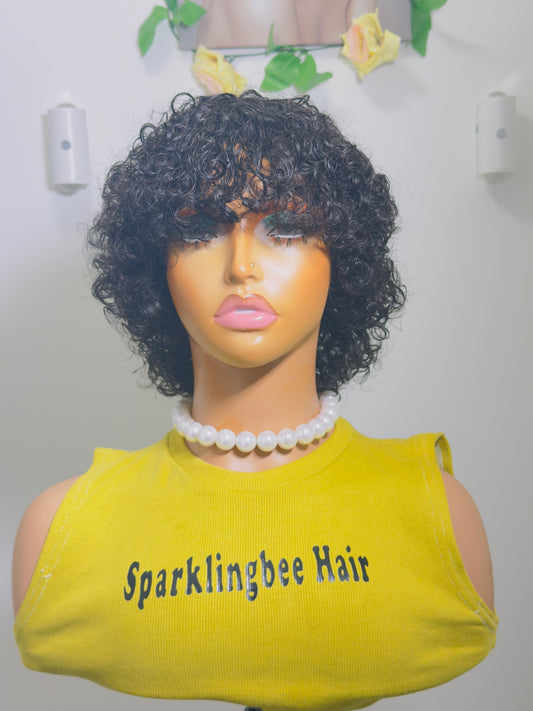 Fringe Jerry Curl Super Double Drawn Natural Colour
