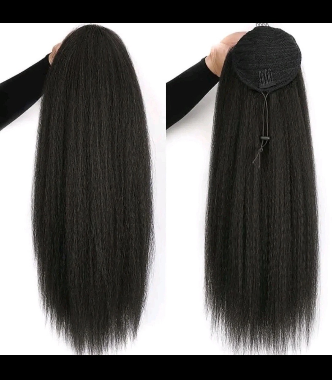 Kinky Straight Pony Tail